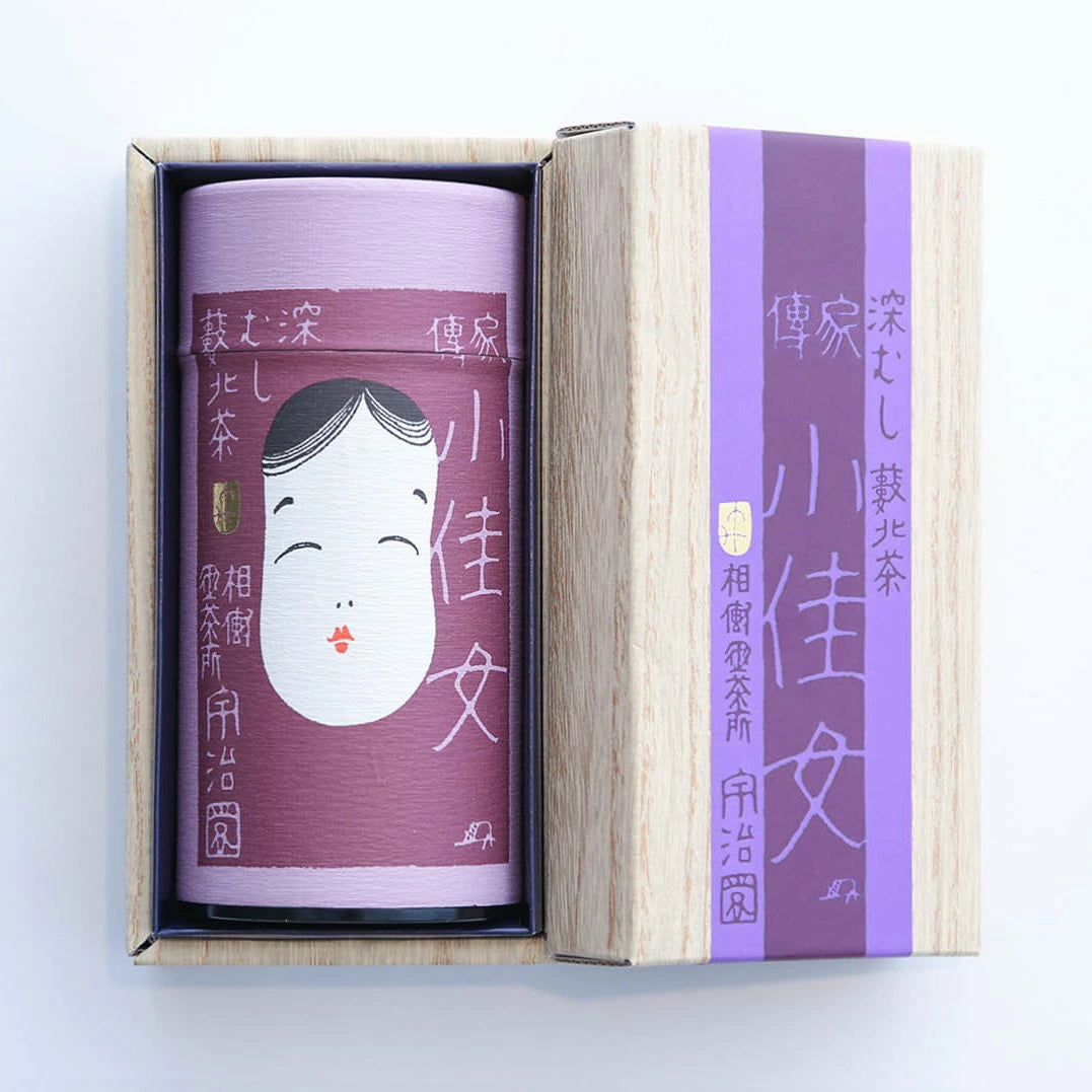 深蒸し煎茶 小佳女(おかめ) 進物缶150g