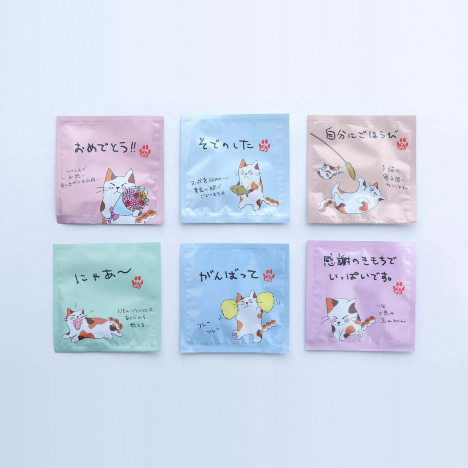 煎茶 一煎ティーバッグ(猫柄6種)