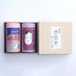 【煎茶】和芽供 “わがく” 進物缶入り (120g)・【深蒸し煎茶】小佳女 “おかめ” 進物缶入り (150g)